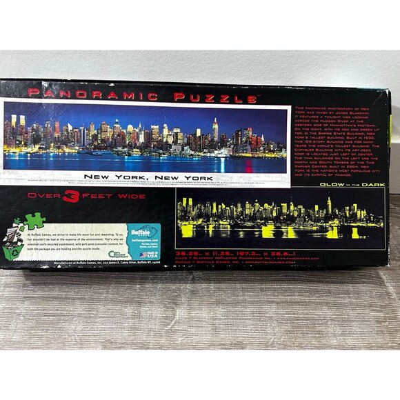 Buffalo Games New York, New York 3ft Panoramic Puzzle Glow In The Dark 750 Piece - Picture 4 of 5